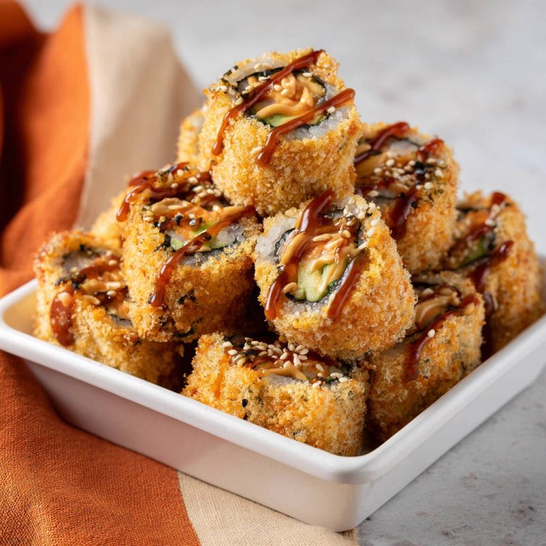 Gebackene Sushi-Rollen: So werden sie perfekt knusprig!