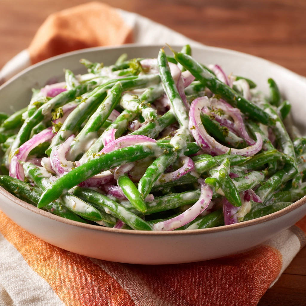 Grüner Bohnensalat mit cremigem Dressing: So wird er perfekt - Lecker Kuche