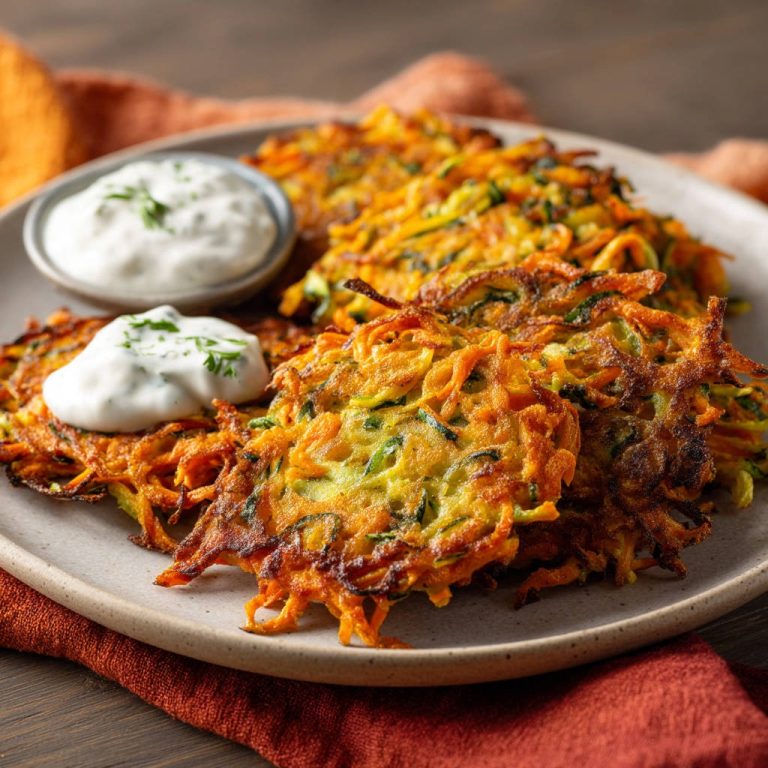 Knusprige Gemüse-Puffer: Außen goldbraun, innen saftig (Mit Trick!)