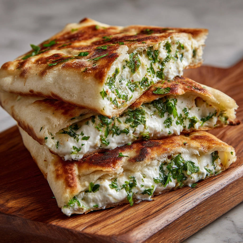 Gefülltes Fladenbrot: Perfekt mit Käse & Kräutern - Lecker Kuche Gefülltes Fladenbrot: Perfekt mit Käse & Kräutern - Lecker Kuche