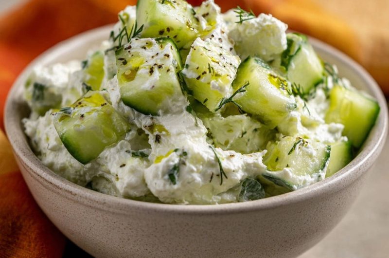 Cremiger Gurken-Joghurt-Salat