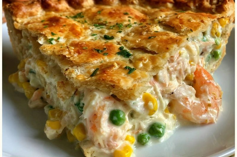 Cremiger Meeresfrüchte-Pot Pie