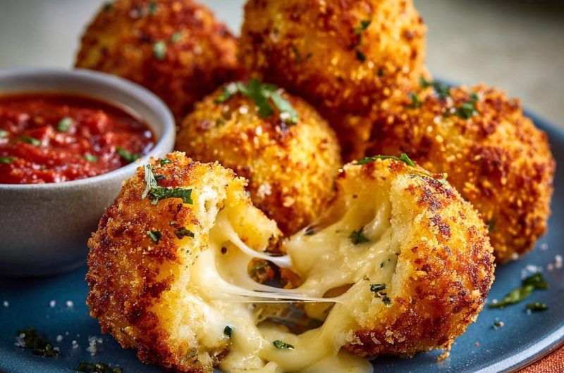 Knusprige Käsebällchen