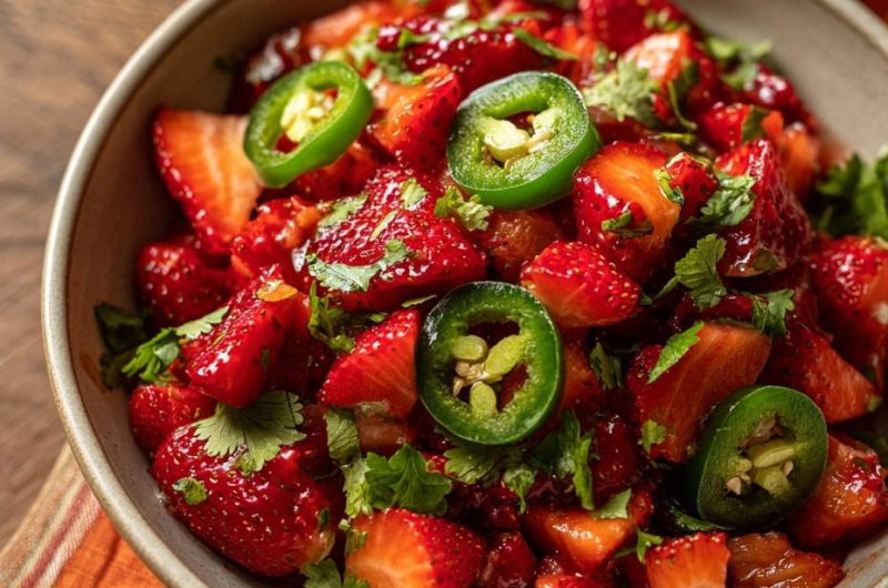 Scharfe Erdbeer-Salsa