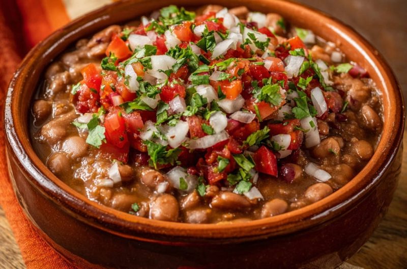 Cremige Bohnen mit frischer Salsa