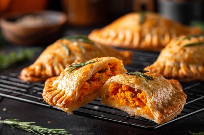 Goldene Herbst-Teigtaschen