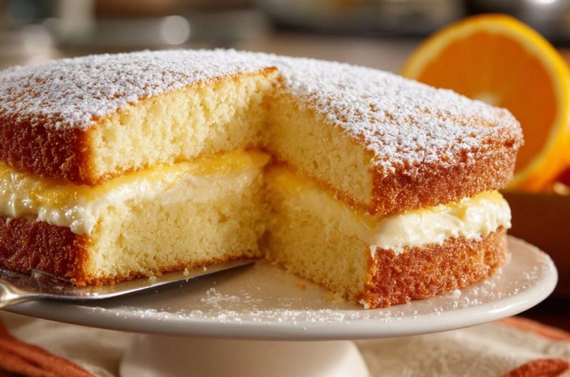 Saftiger Orangen-Biskuitkuchen