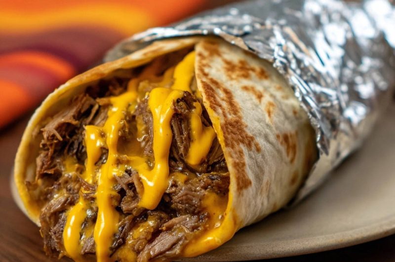 Saftiger Rindfleisch Burrito