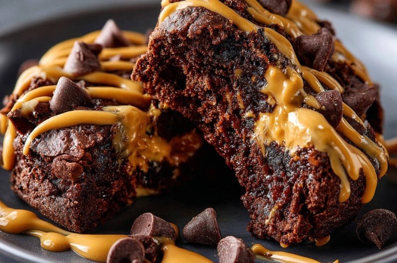 Super-Schoko-Brownies mit Erdnussbutter