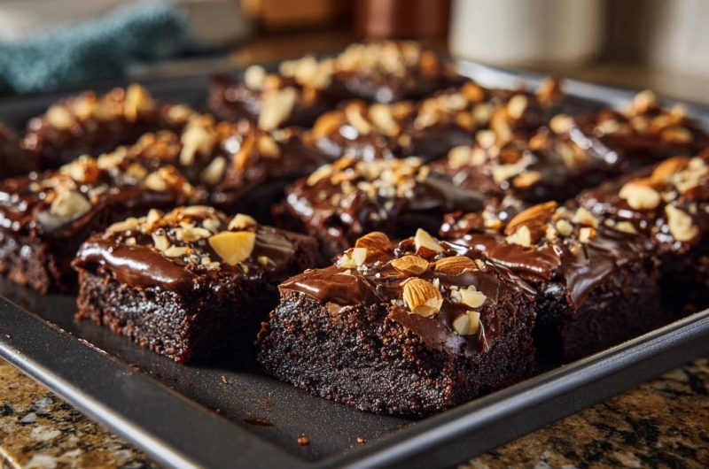 Fudgy Schoko-Mandel-Brownies