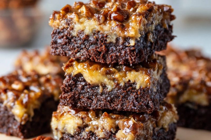 Saftige German Chocolate Brownies