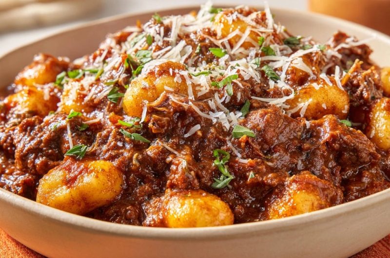 Gnocchi mit herzhaftem Rinderragu
