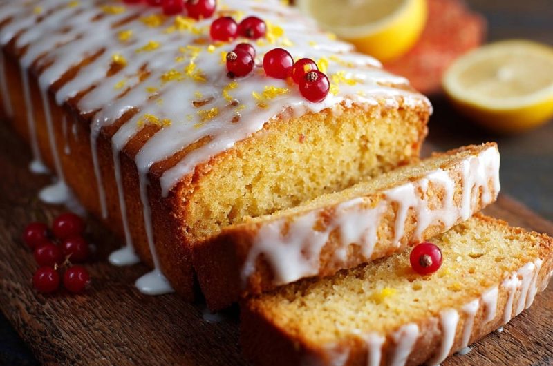 Zitronenkuchen in Kastenform