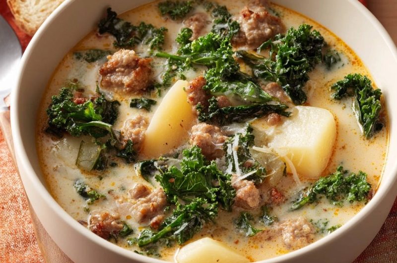 Cremige Grünkohl-Wurst-Suppe