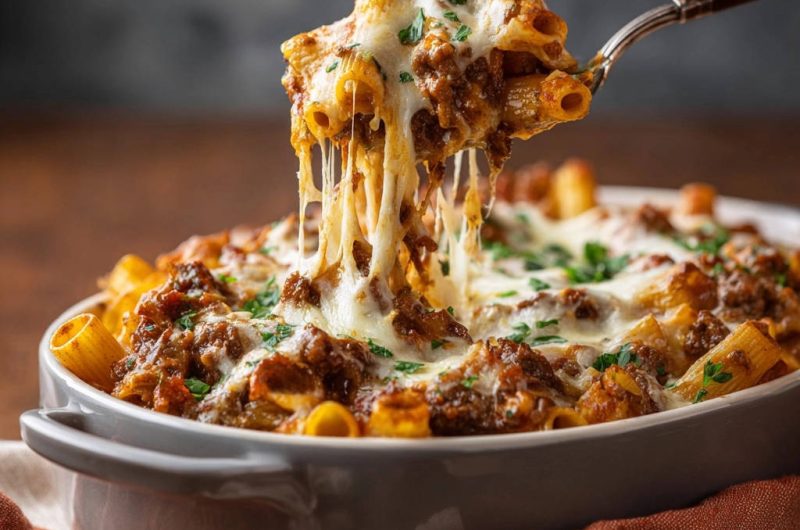Cremiger Nudelauflauf mit Hackfleisch