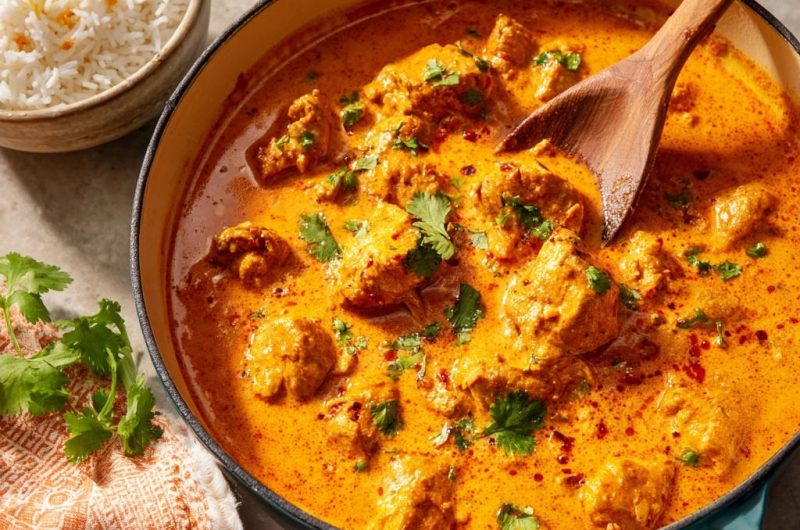 Cremiges Hähnchen-Curry Indischer Art