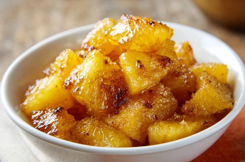 Goldbraune Karamell-Ananas