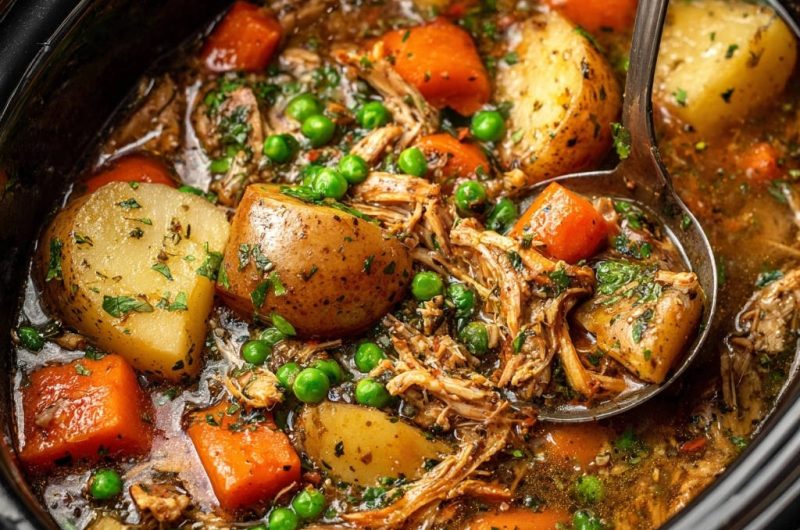 Herzhafter Hähnchen-Gemüse-Eintopf