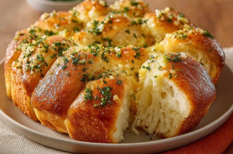 Himmlisches Knoblauch-Zupfbrot