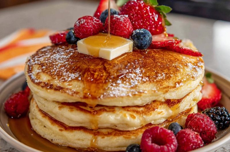 Klassische Buttermilch-Pfannkuchen