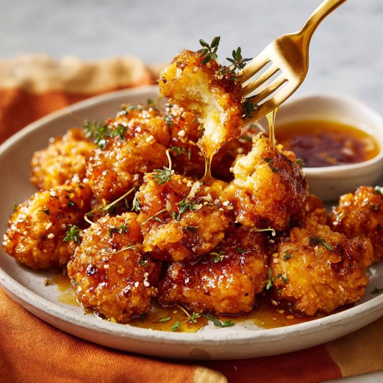 Knusprige Honig-Chili Blumenkohl-Häppchen: Nie wieder weiche Panade!