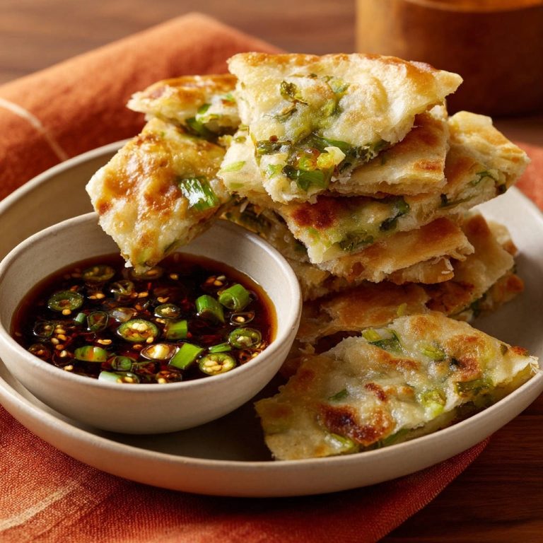 Knusprige Lauchzwiebel-Pfannkuchen: Das Geheimnis für unwiderstehliche Textur