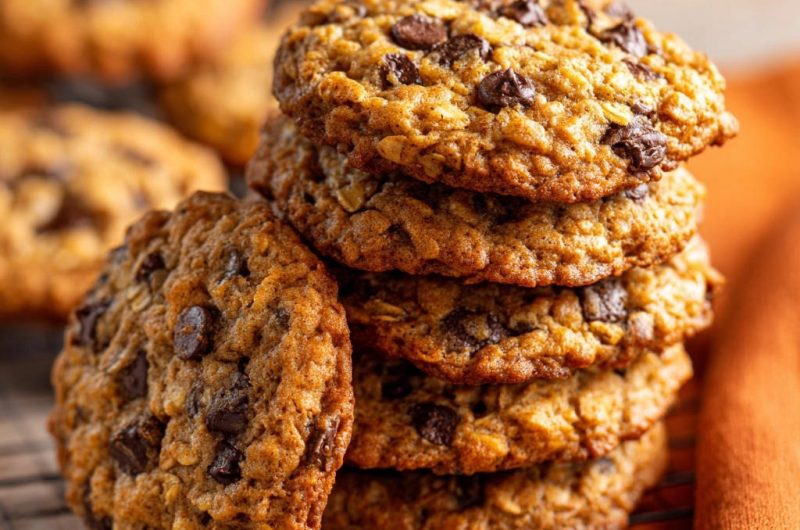 Saftige Haferflocken-Schokocookies
