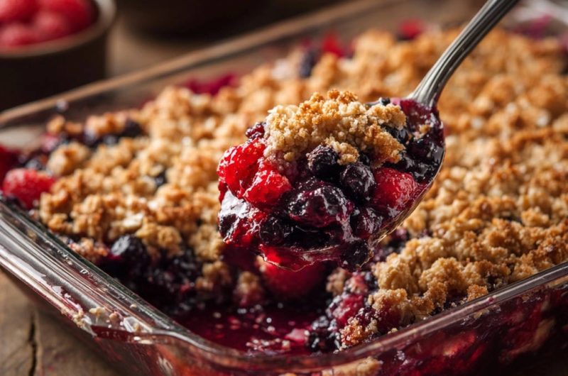Saftiger Beeren-Crumble