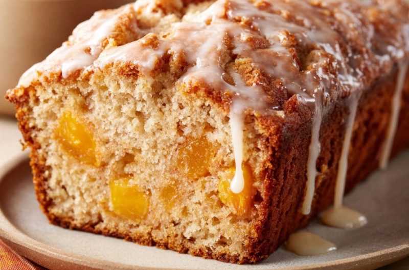 Saftiges Pfirsich-Joghurt-Brot