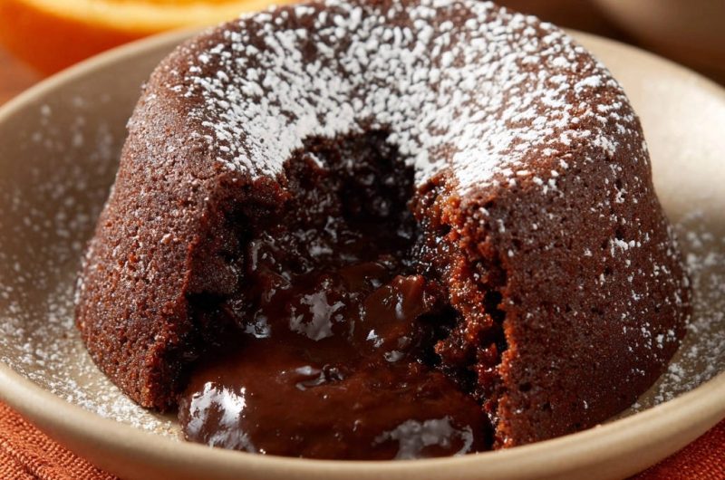 Schokoladen-Küchlein mit flüssigem Kern