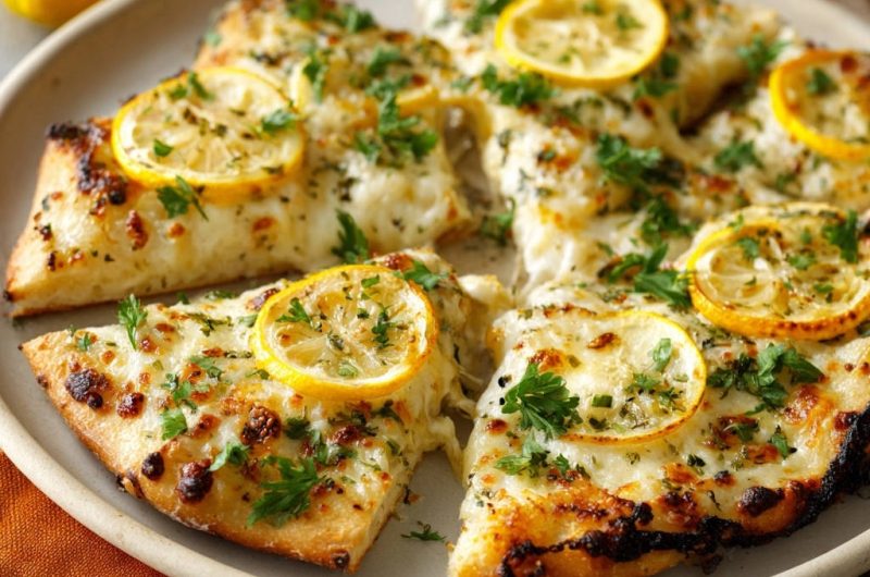 Zitronen-Käse-Flatbread