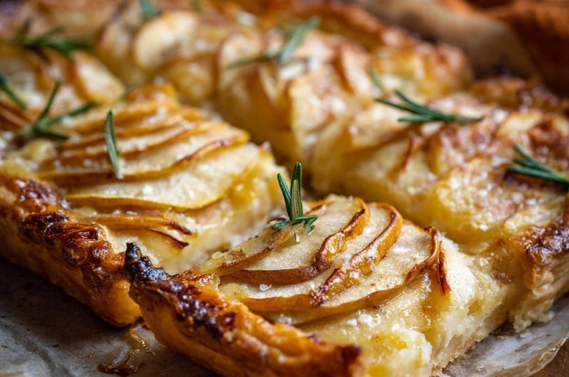Birnen-Rosmarin-Tarte