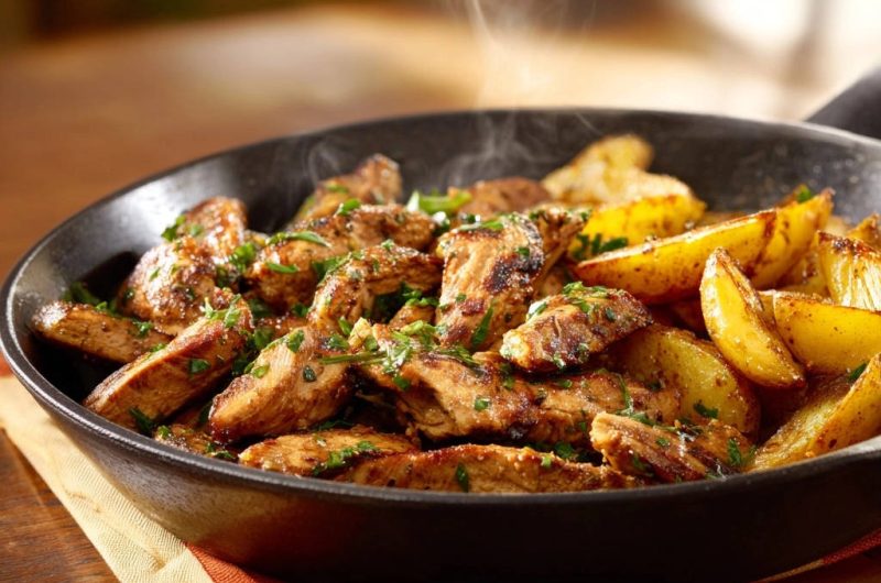 Hähnchen-Kartoffel-Pfanne