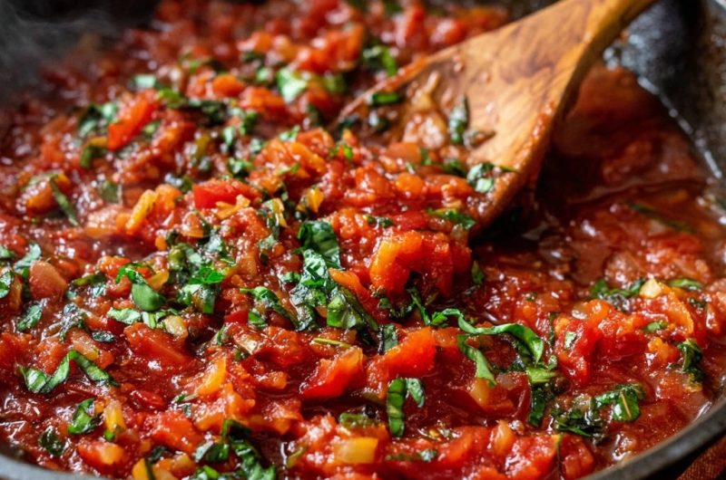 Tomaten-Basilikum-Soße