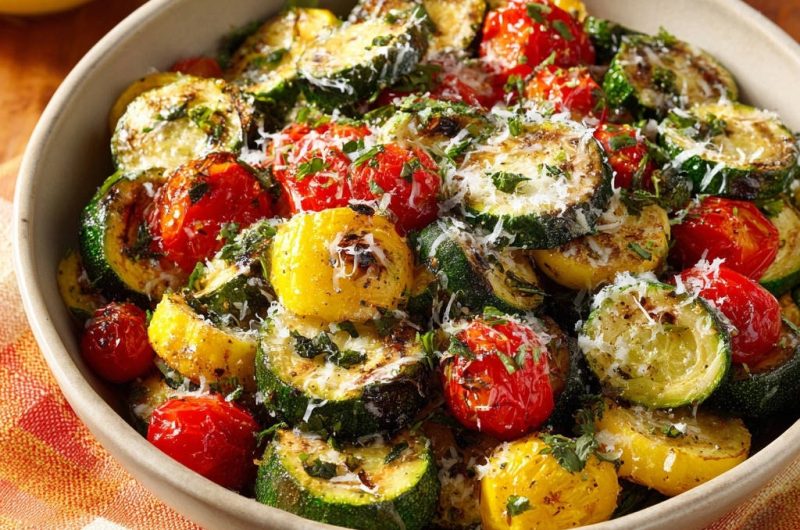 Zucchini-Tomaten-Pfannengemüse