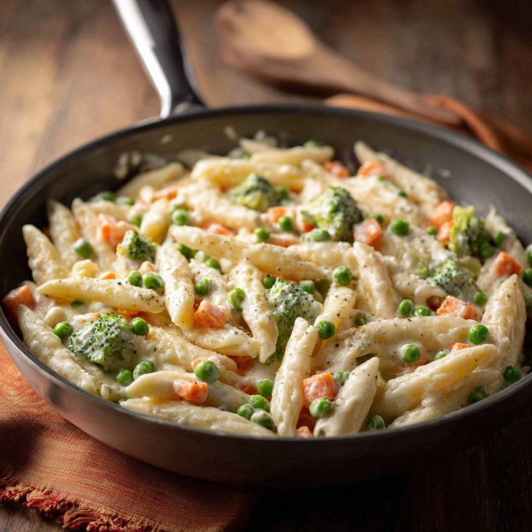 Cremige Gemüsenudeln nach Art des Hauses: Perfekt cremig, nie wässrig!