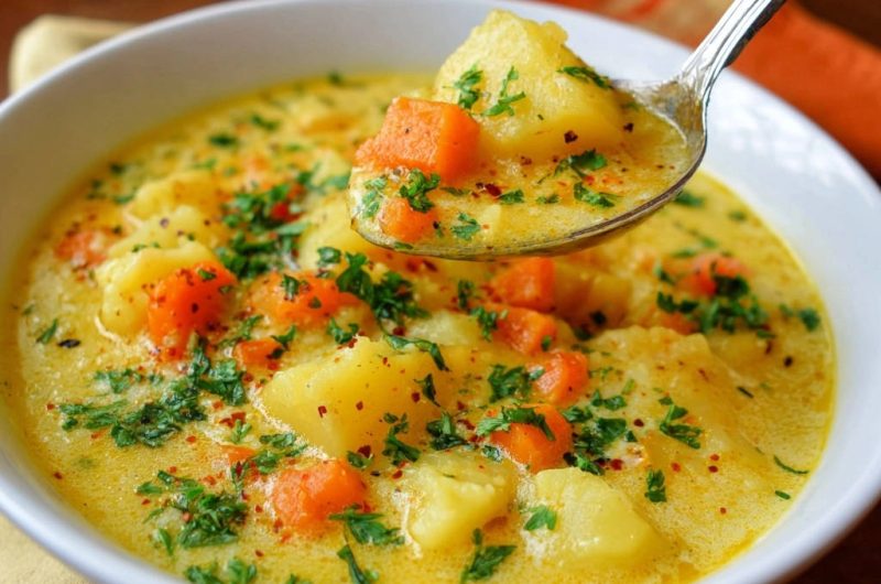 Cremiger Kartoffel-Karotten-Eintopf