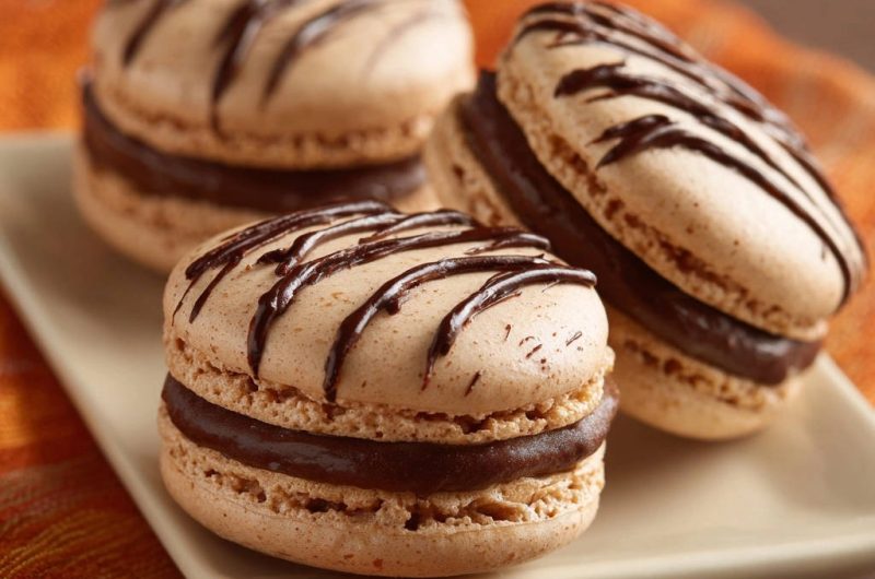 Edle Kaffee-Schoko-Macarons