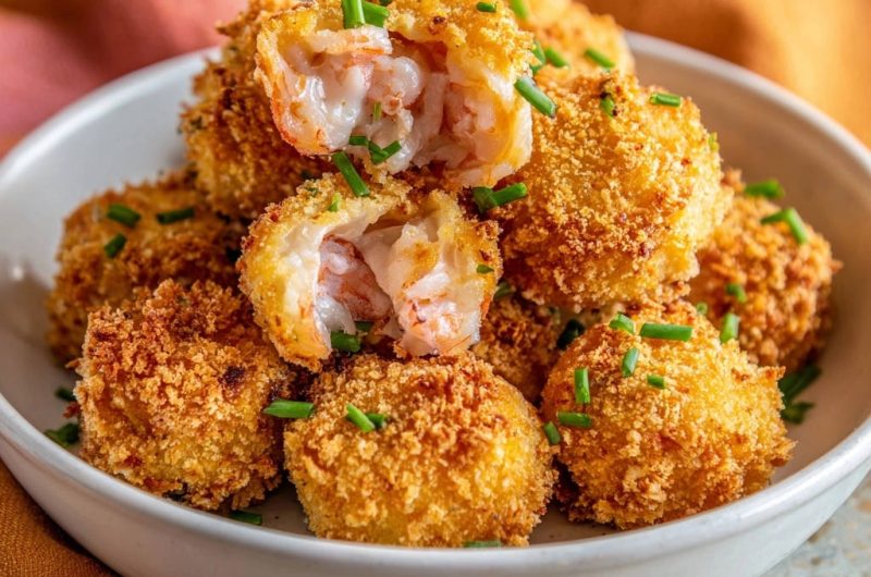 Goldene Garnelenbällchen