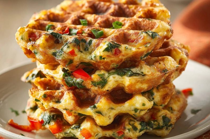 Herzhafte Gemüse-Waffeln