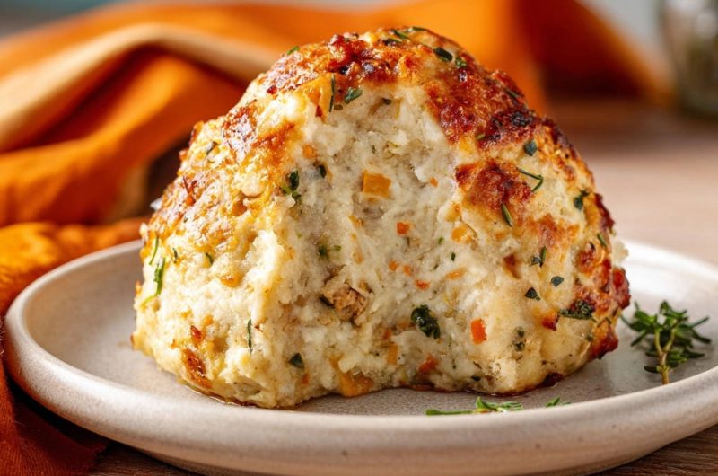 Herzhaftes Geflügel-Füllungsbällchen