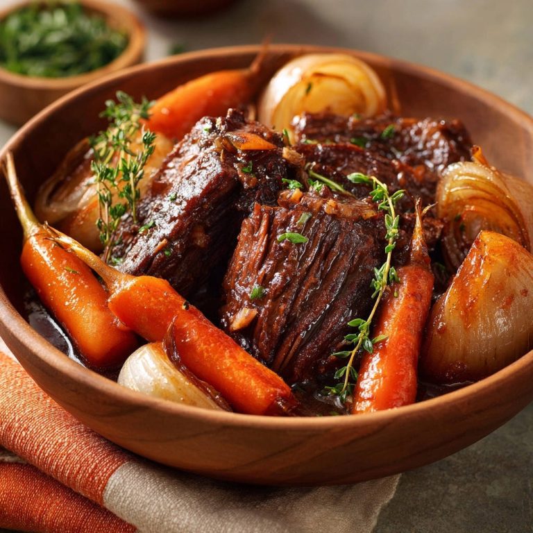 Herzhaftes Rinderschmorgericht mit Wurzelgemüse: Nie wieder trocken!