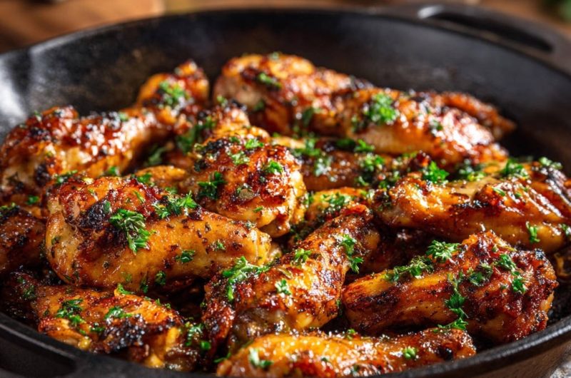 Knusprige Hähnchenflügel aus dem Ofen