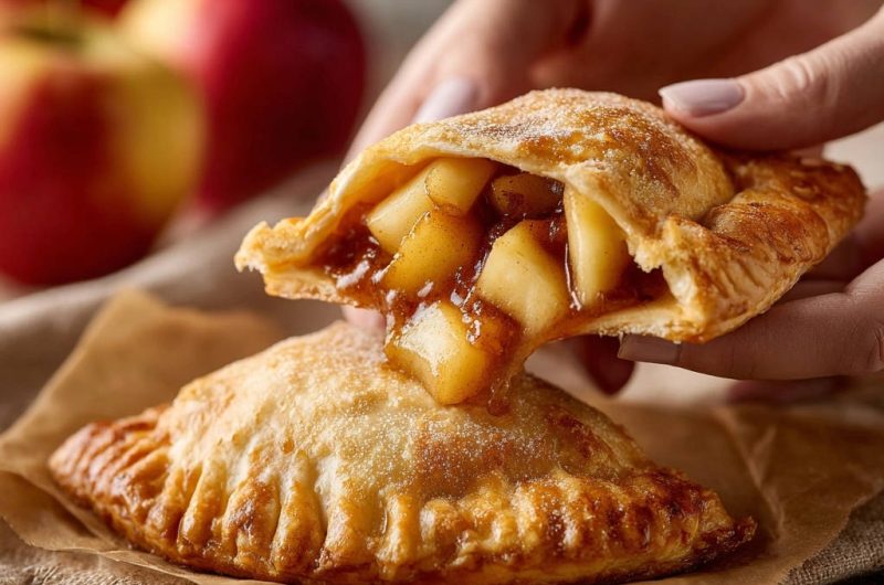 Rustikale Apfeltaschen