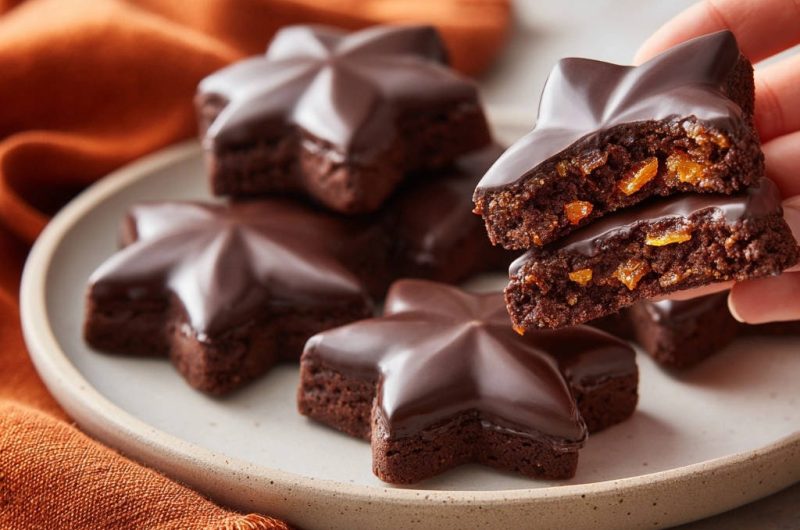 Saftige Schoko-Orangen-Sterne