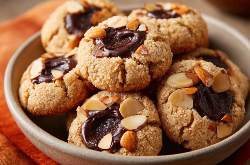 Schoko-Mandel-Daumenabdrücke