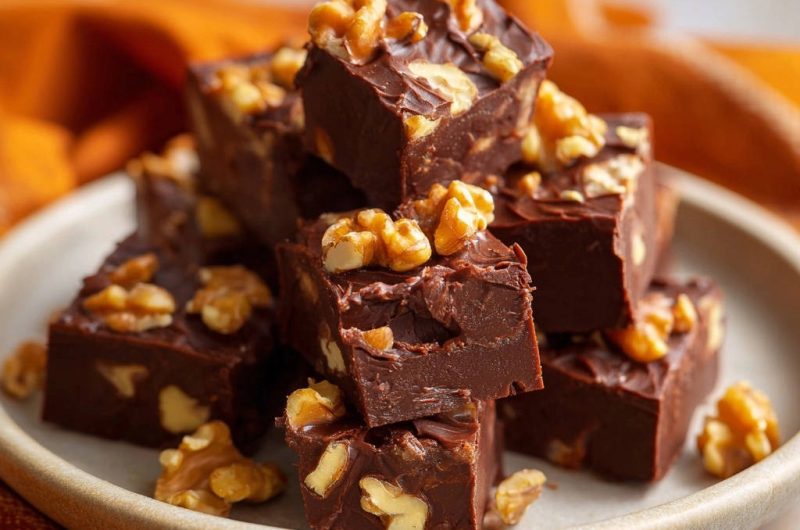 Schokoladen-Walnuss-Fudge