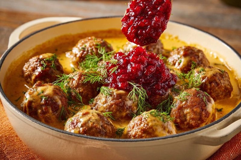 Schwedische Hackbällchen in Rahmsauce