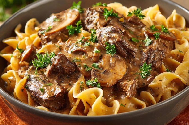 Rindfleisch mit Pilzen