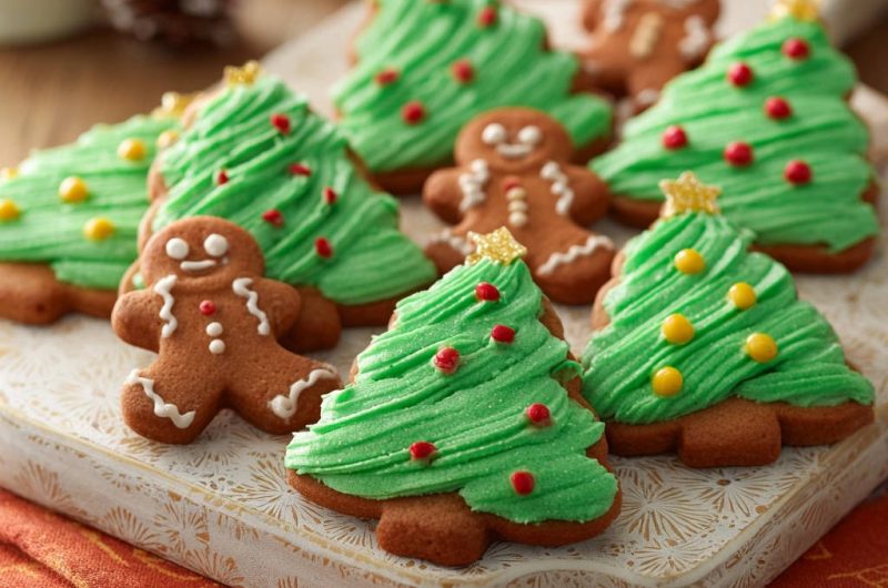 Lebkuchen- und Baumplätzchen